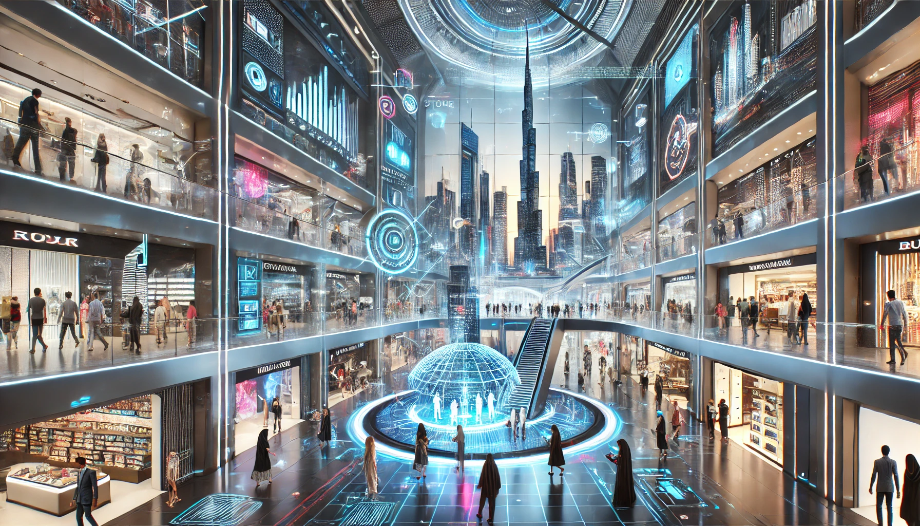 El Centro Comercial Inteligente de Alta Tecnología de Dubái Redefine la Experiencia de Compra